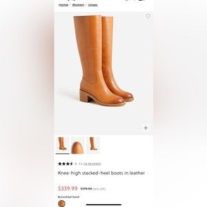 Brand new - Never worn!  Beautiful knee high leather riding boots.